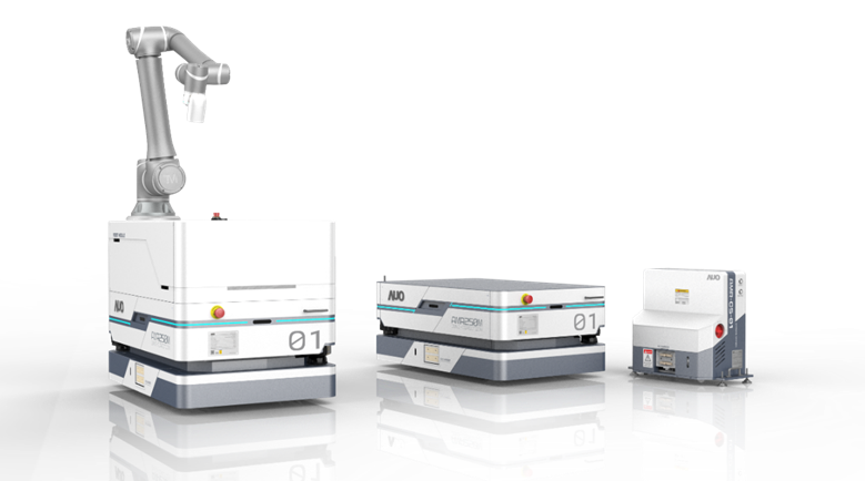 stake數位開發的自主式移動機器人（AMR250M），搭配全向輪並結合AI演算法、2D LiDAR、3D攝影機等技術，協助客戶實現產線全自動化
